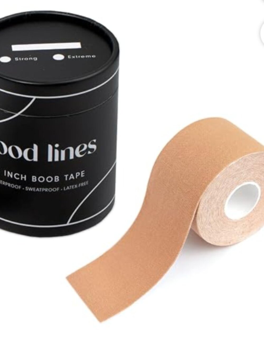 NEW Good Lines 3 Inch Boob Tape Champagne Strong Hold